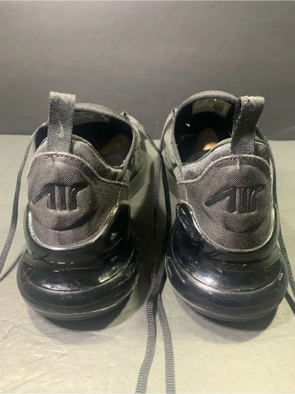 Nike Air Max 270 Men’s Black Running Walking Sneakers Shoe Size- 14